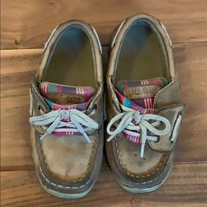 Girls sperry boat shoes